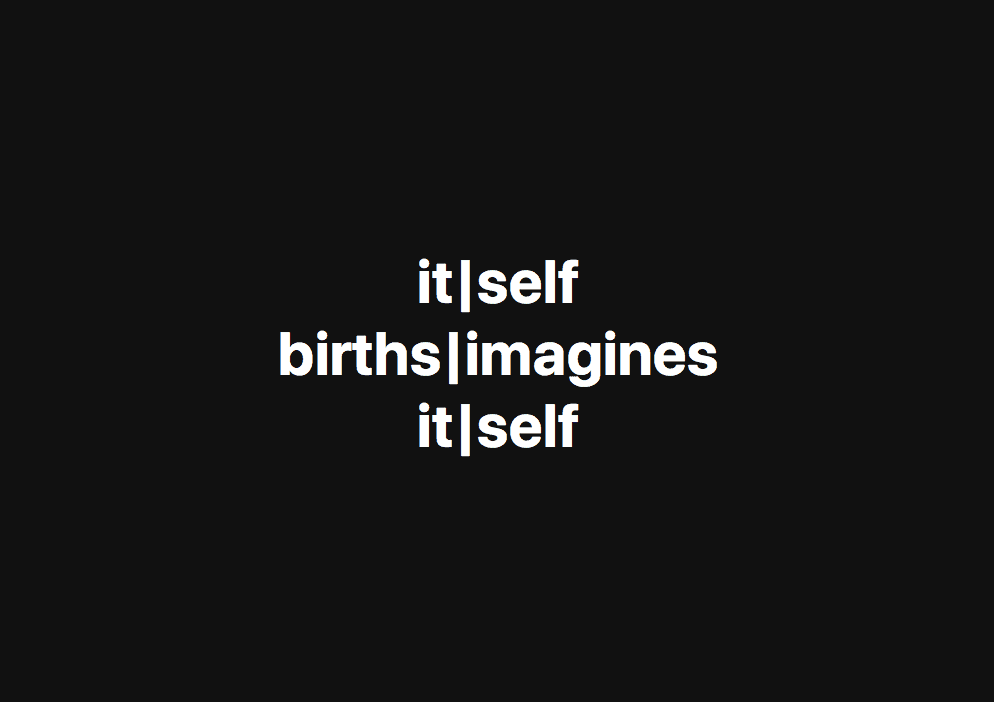 itself Imagines itself