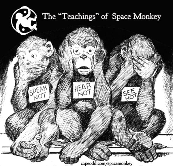 A 1925 cartoon from the Scopes Monkey Trial, which declared it unlawful to teach human evolution. 