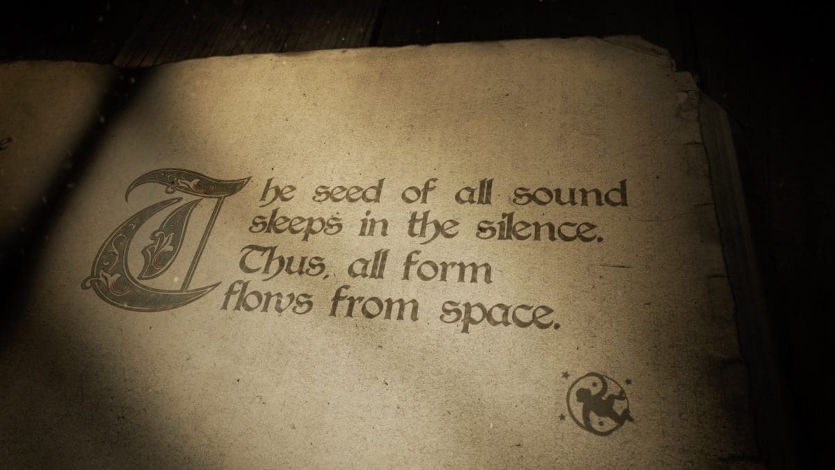 The seed of all sound sleeps in the silence. Thus, all form flows from space.